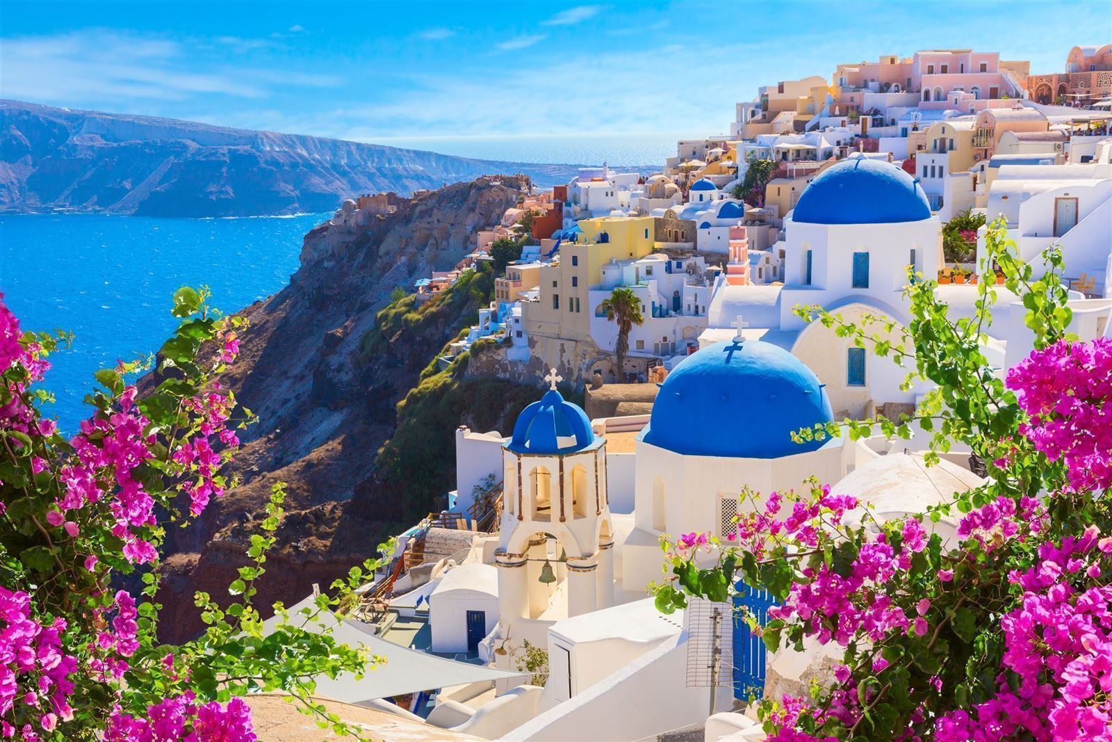 Insel Santorini Ausblick aufs Meer
